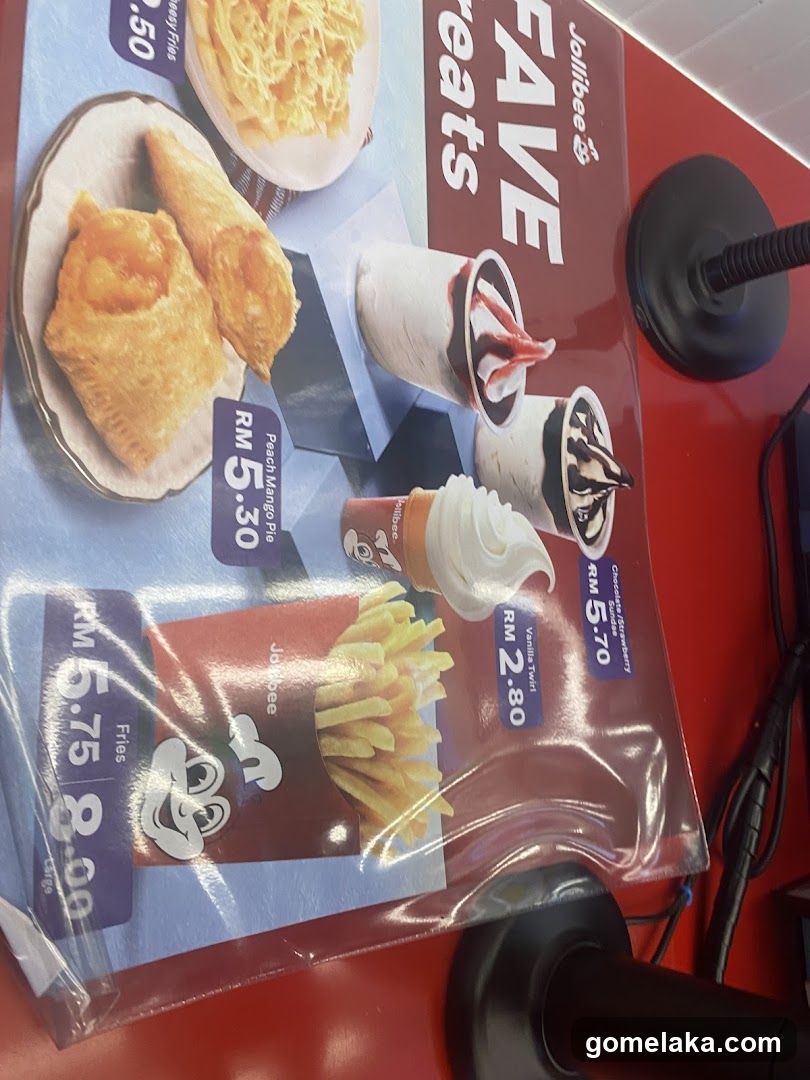 Jollibee FAVE treats menu