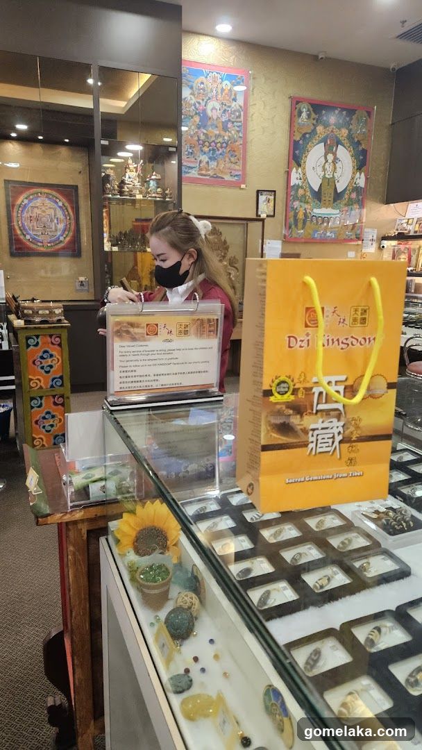 Interior of Tibetan-themed shop