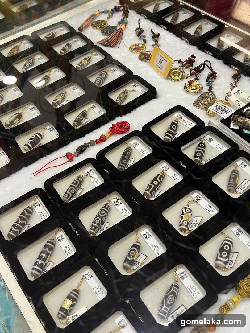 Tibetan Buddhist artifacts display