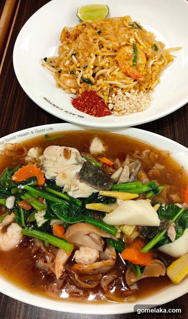 Food dishes on table