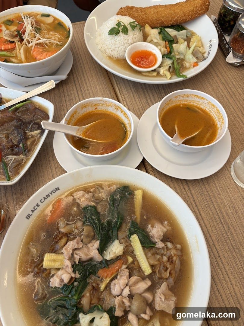 Table of Food Dishes
