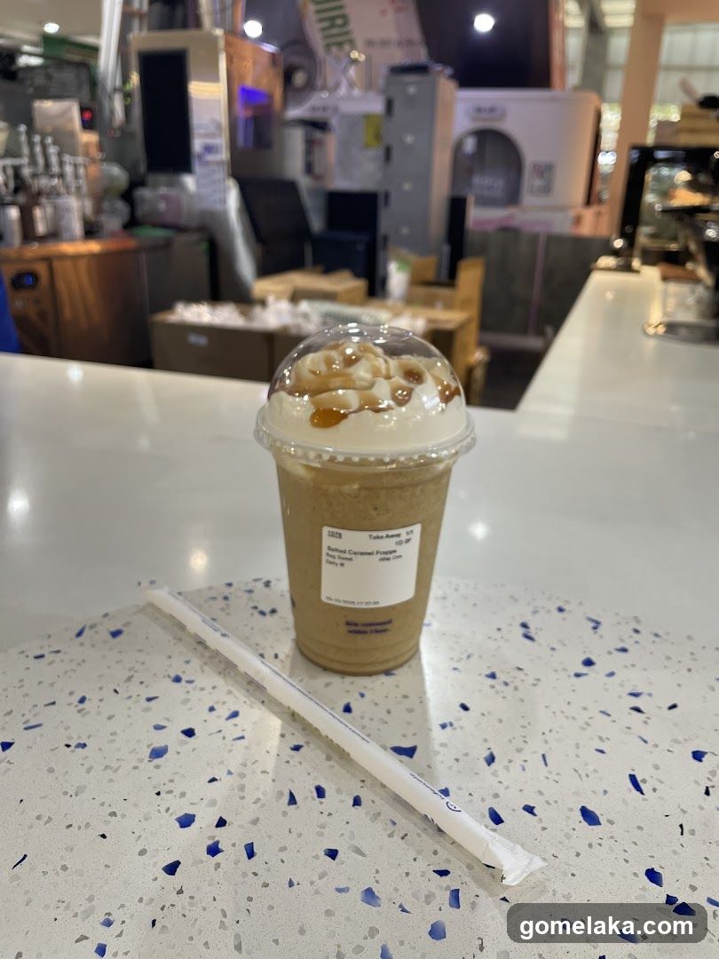 Coffee drink on counter