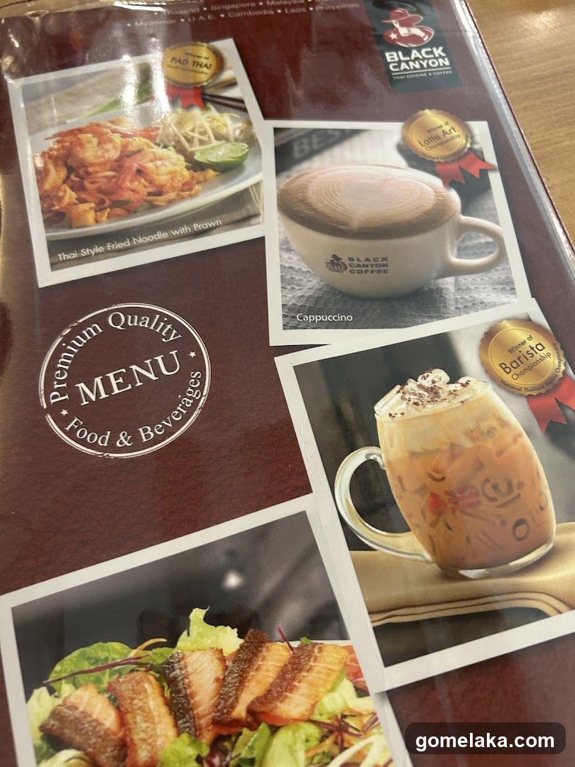 Black Canyon Coffee Menu