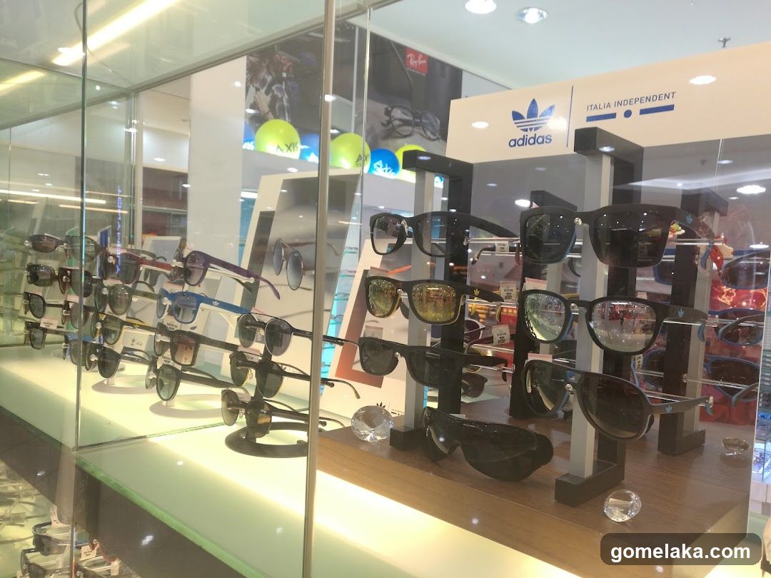 Sunglasses Display in Retail Store