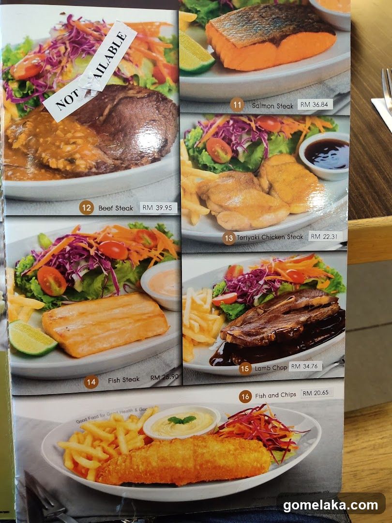 Restaurant Menu Page