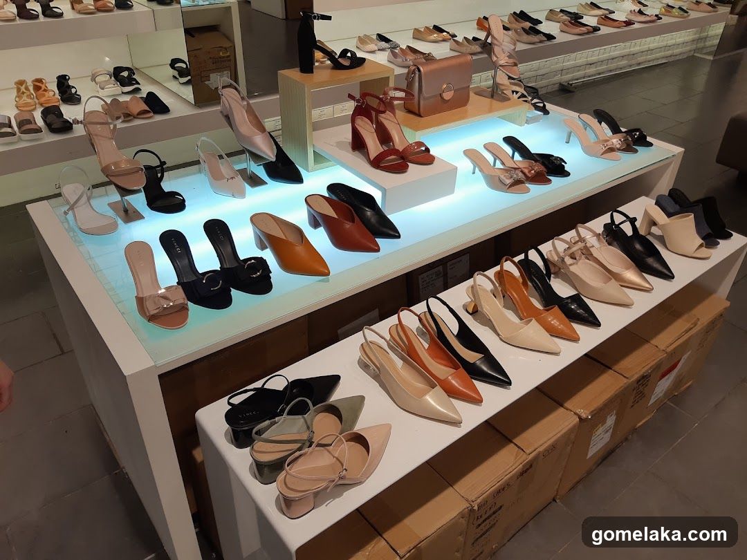 Shoe Display in Retail Store