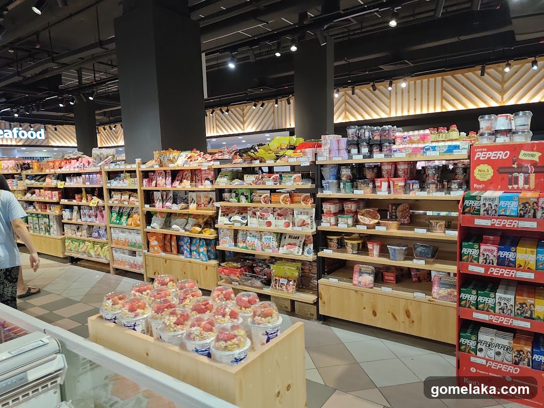 Interior of a grocery store