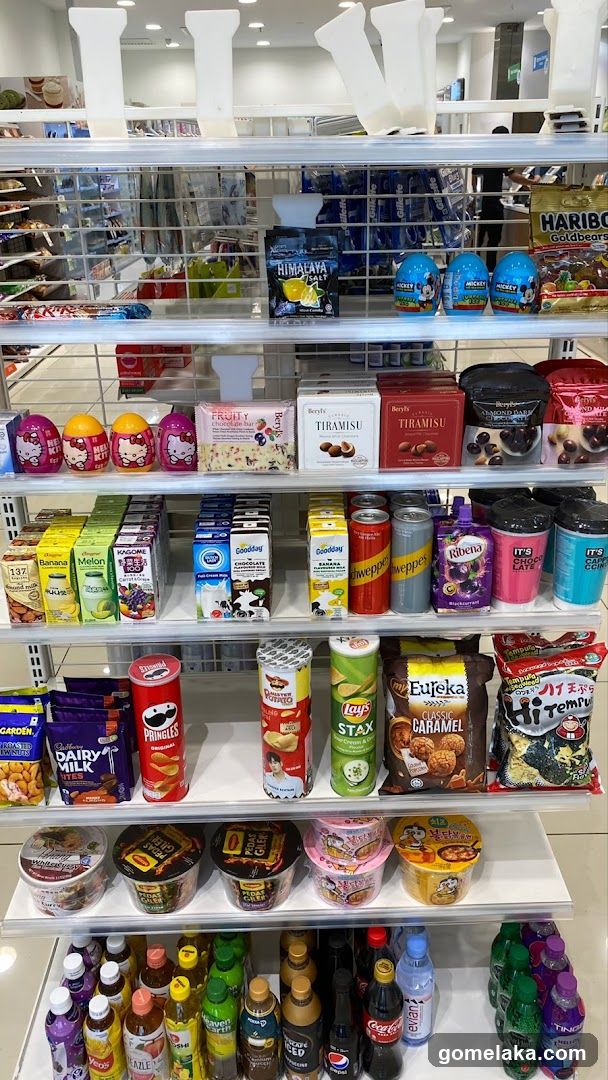 Store Interior Snack Shelf