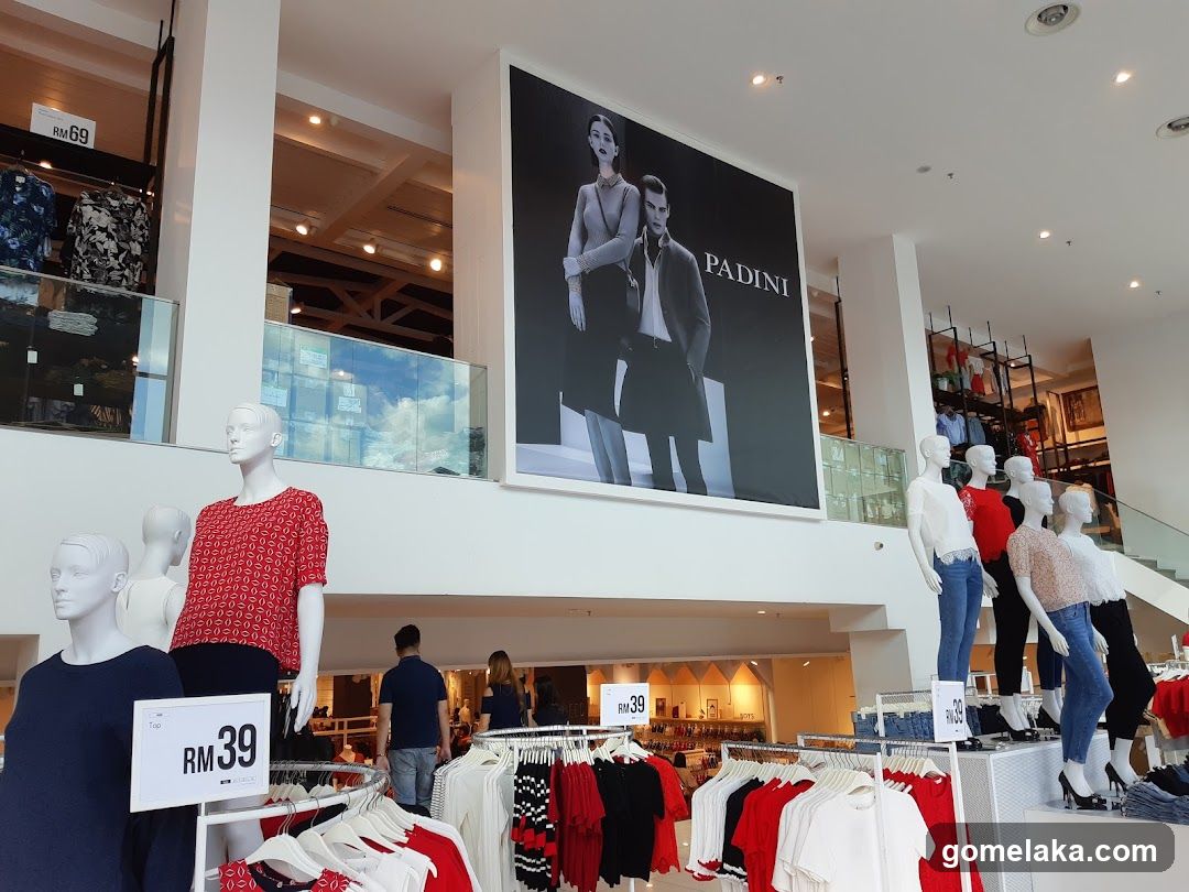 Interior of a fashion retail store
