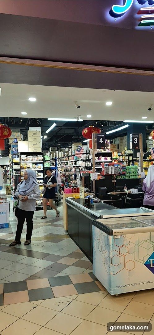Interior of a supermarket
