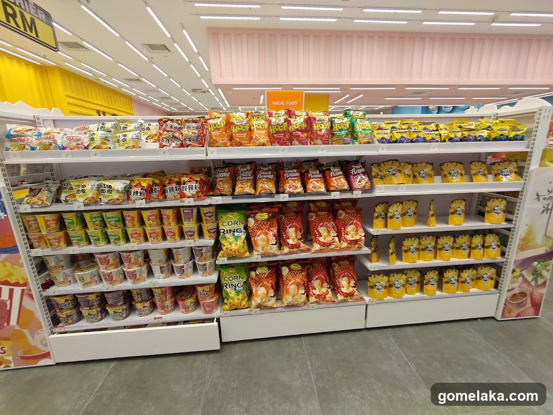 Supermarket Interior Snack Section