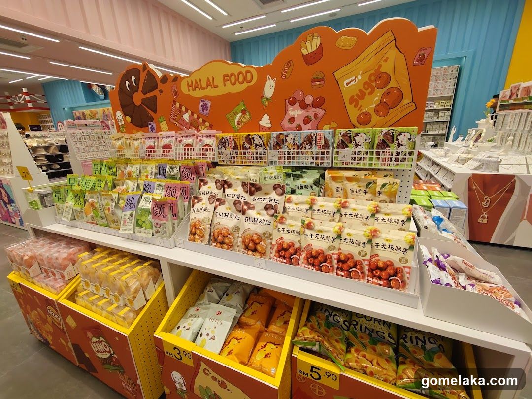 Halal Food Section in Retail Store