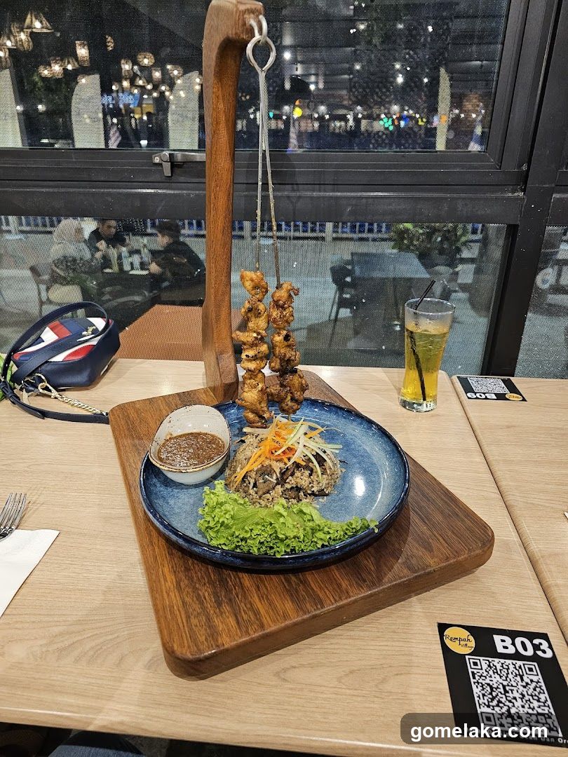 Restaurant Interior with Food Display
