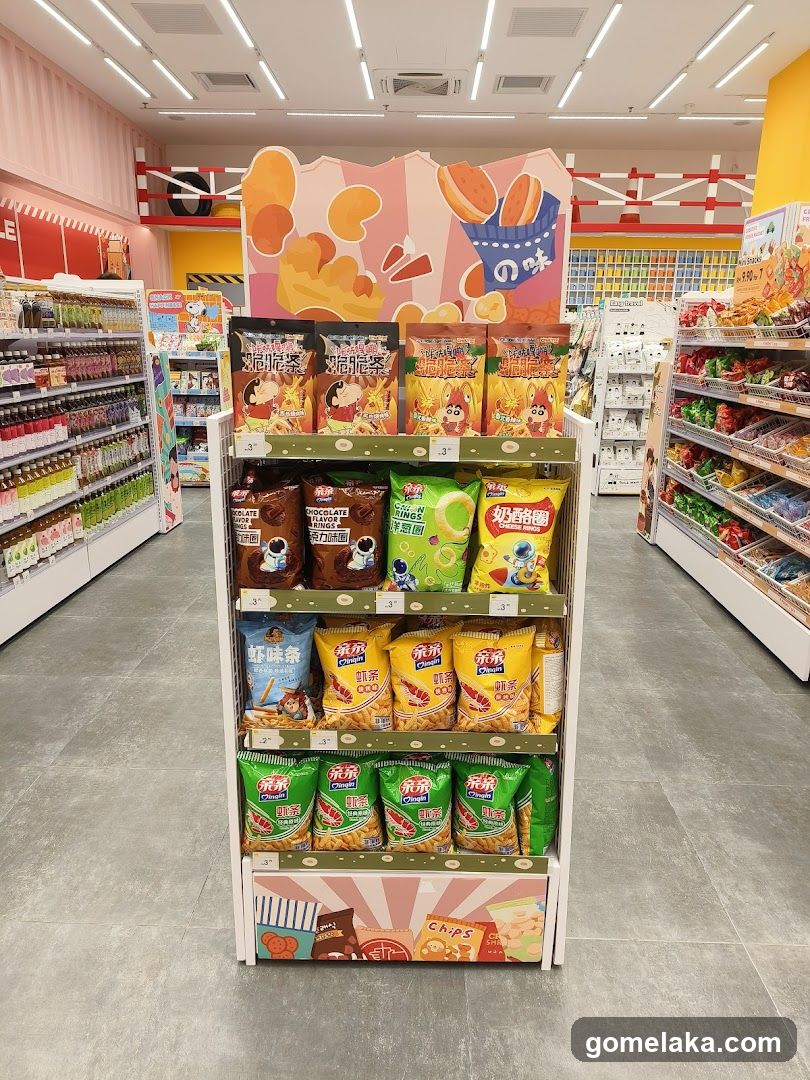 Store Interior Snack Display