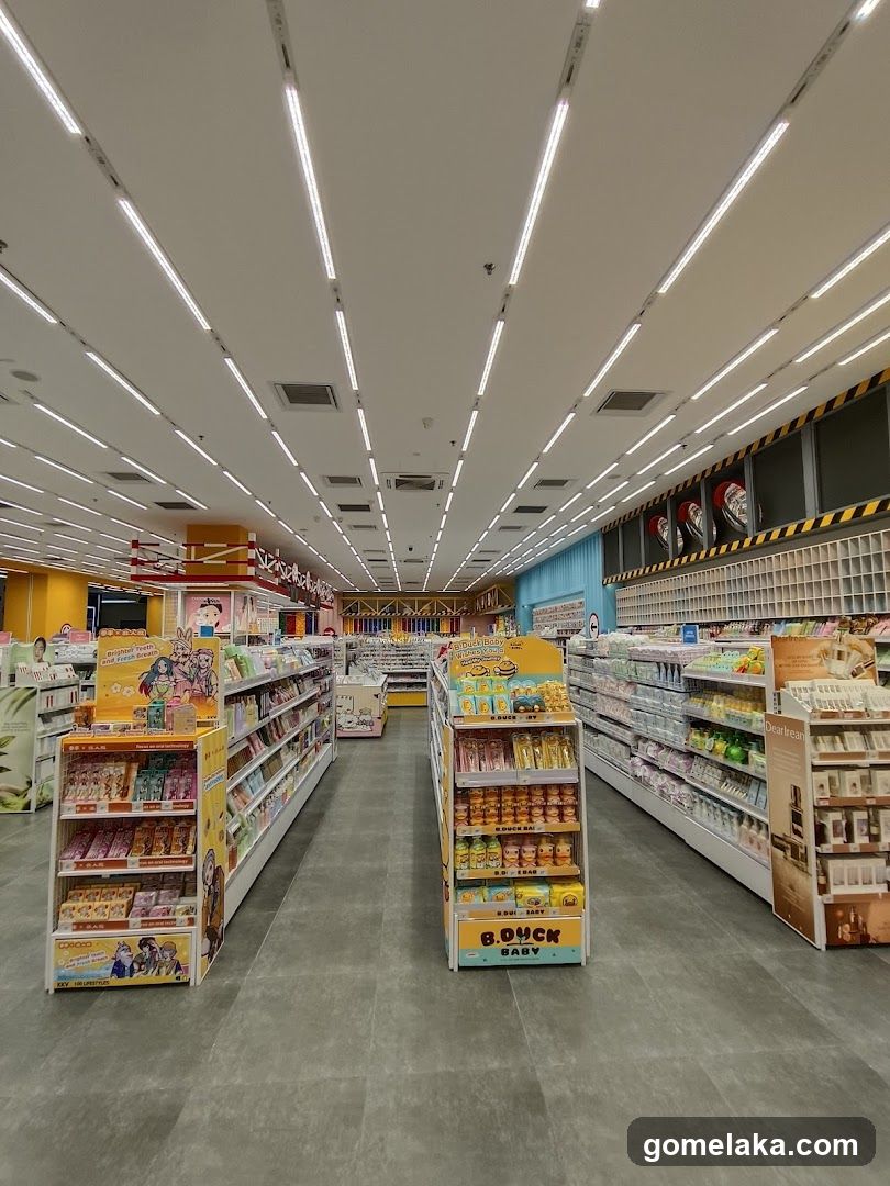 Interior of a retail store