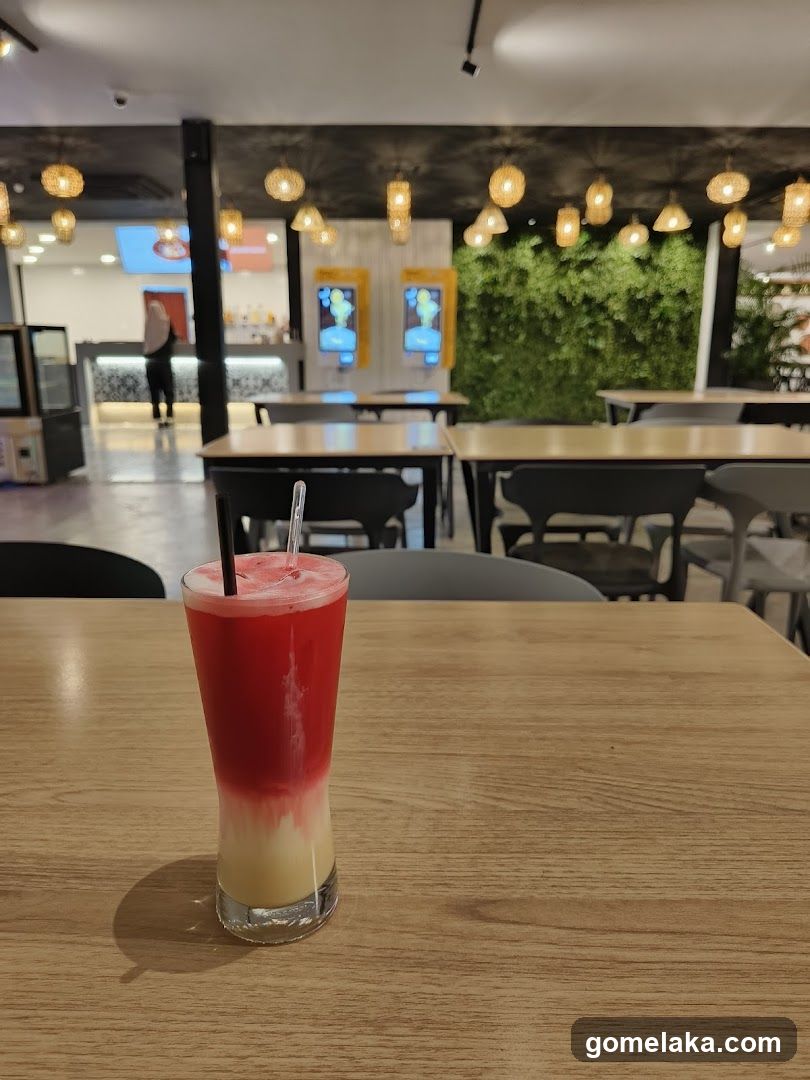 Cafe Interior with Drink