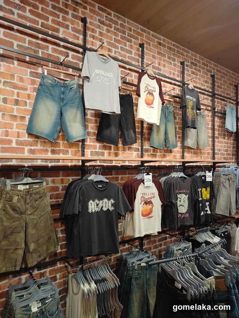 Retail Interior with Clothing Display