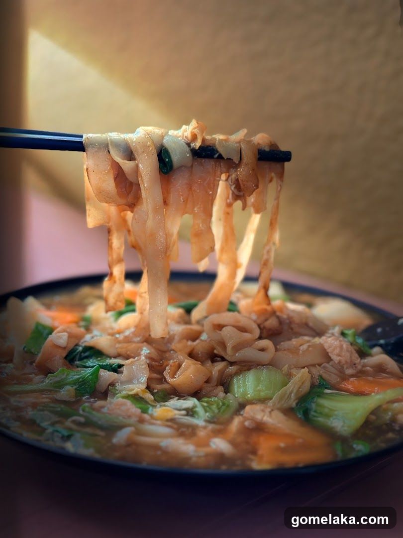 Noodle Dish with Chopsticks