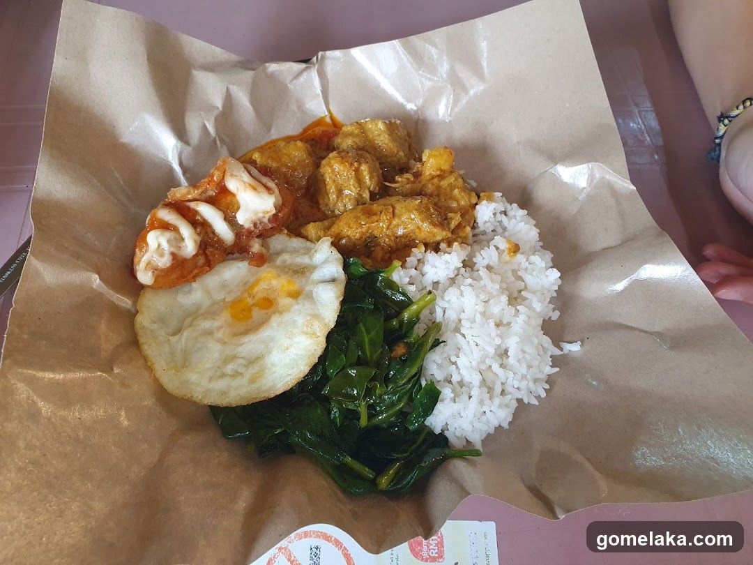Food served in paper wrapper