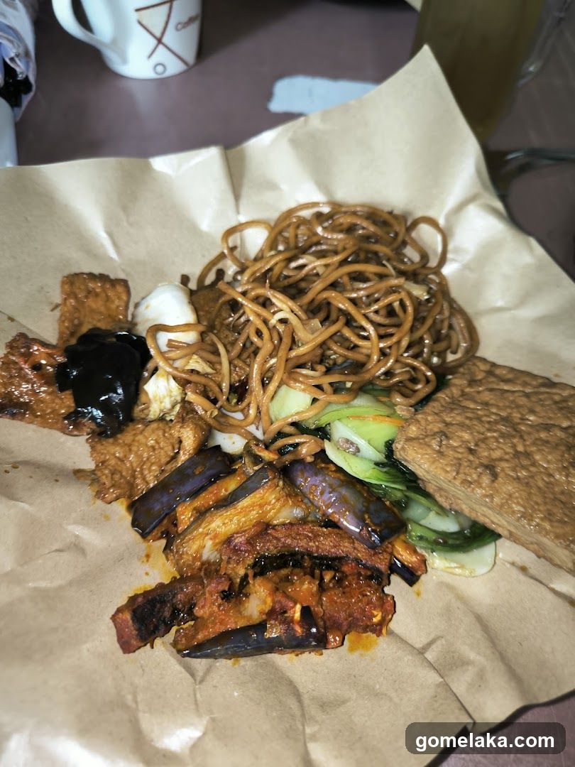 Food Plate on Paper