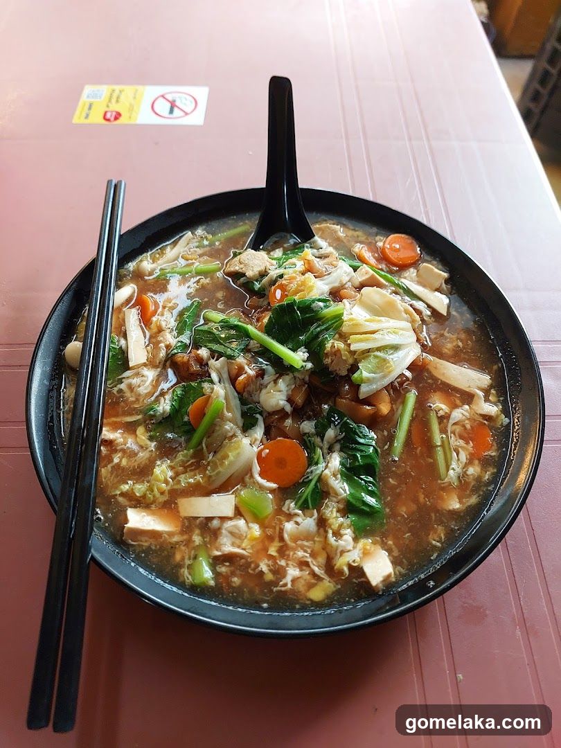 Food on table