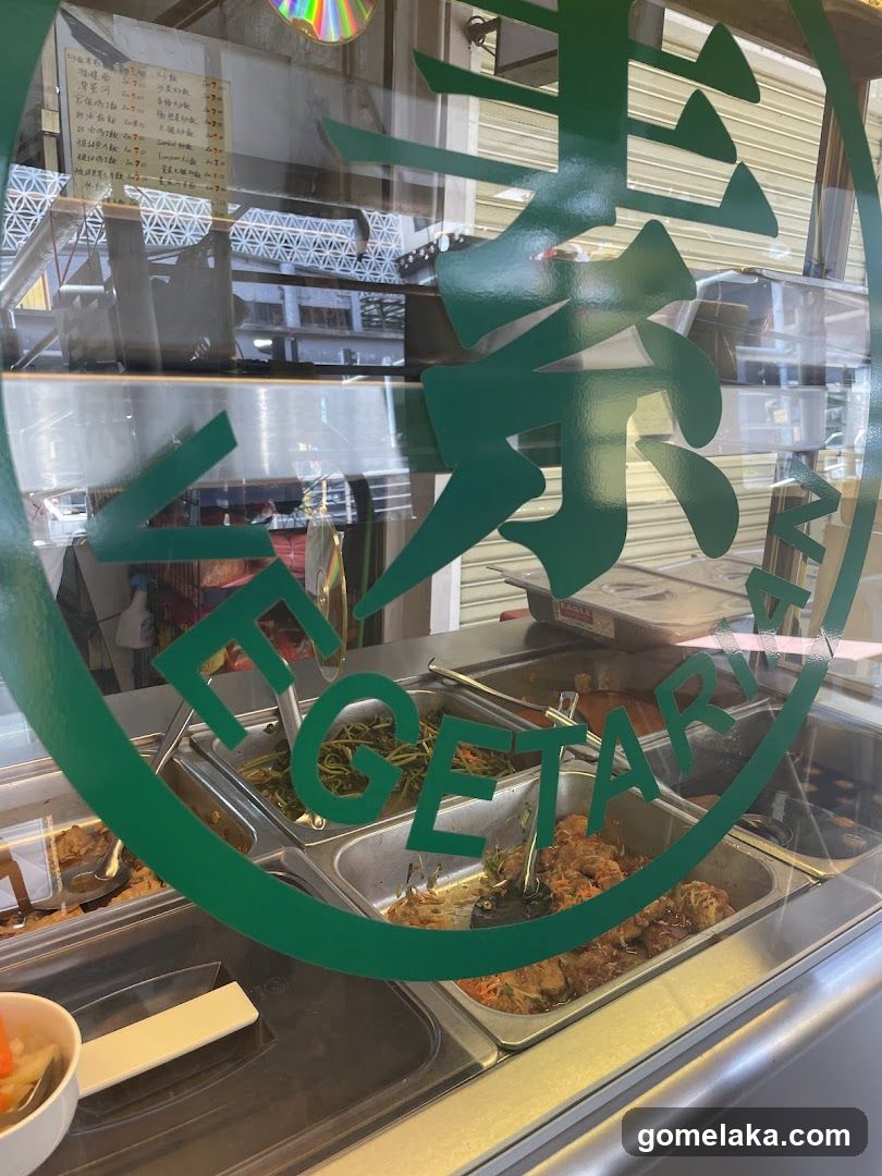 Vegetarian Food Display