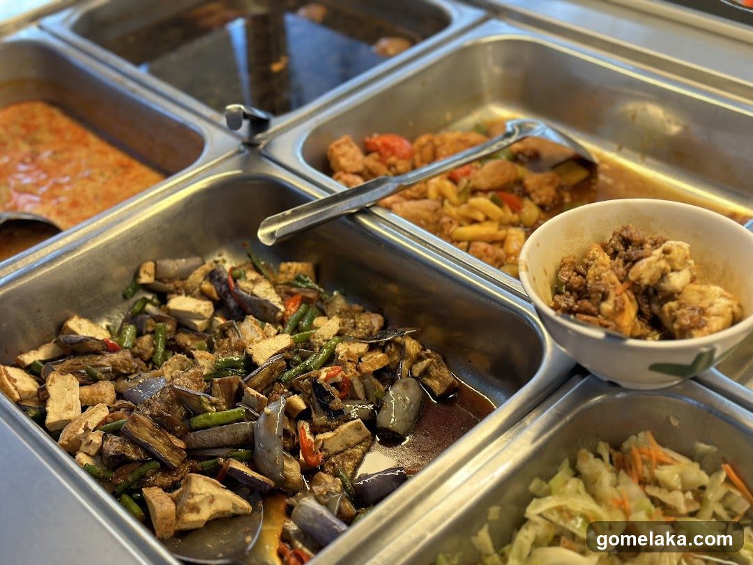 Food Display in a Restaurant or Food Stall