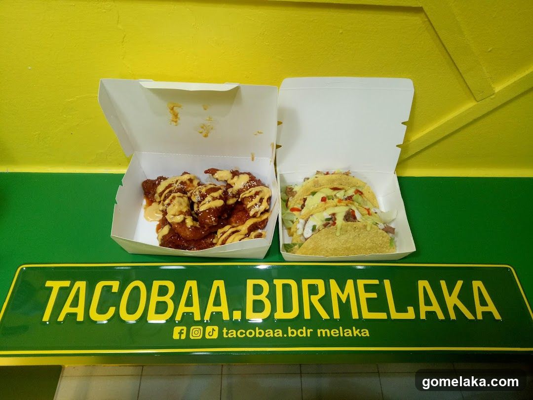 Tacobaa.BDRMELAKA Food Display