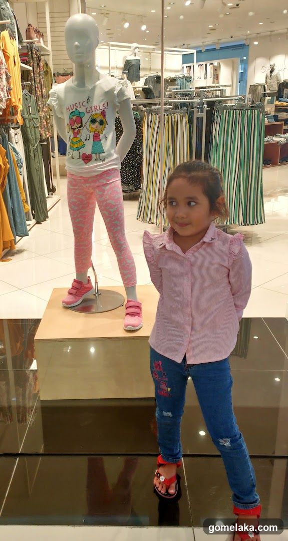 Interior of clothing store