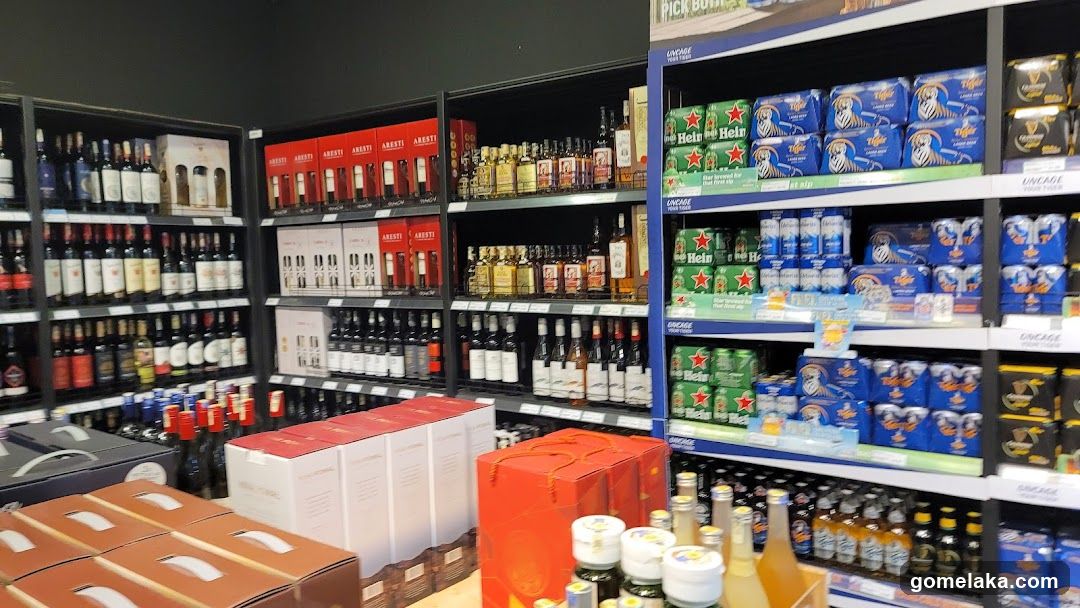 Store Interior Alcohol Section