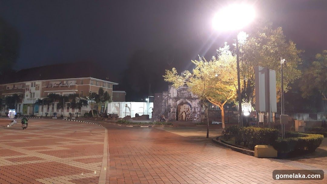 Nighttime Urban Square