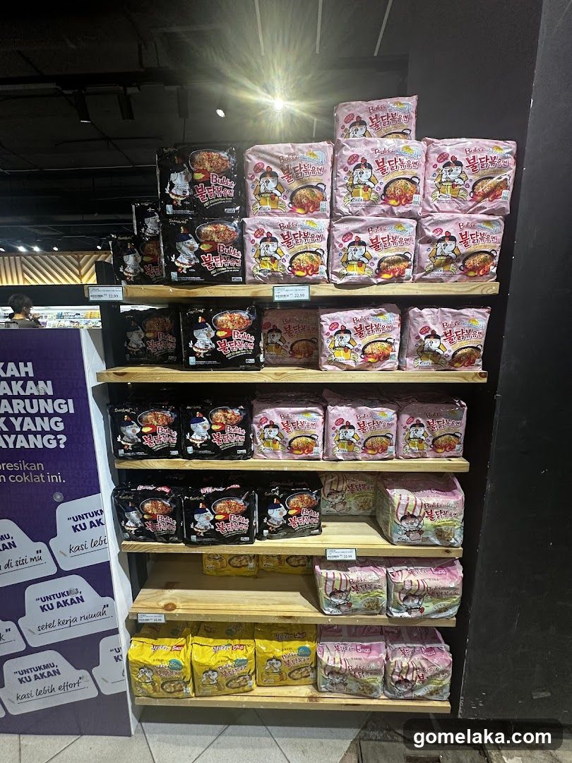 Noodles Display in Store