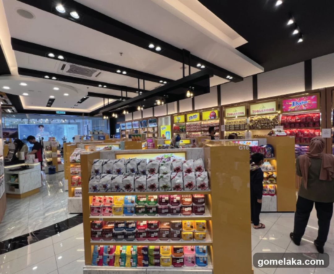Interior of a confectionery store