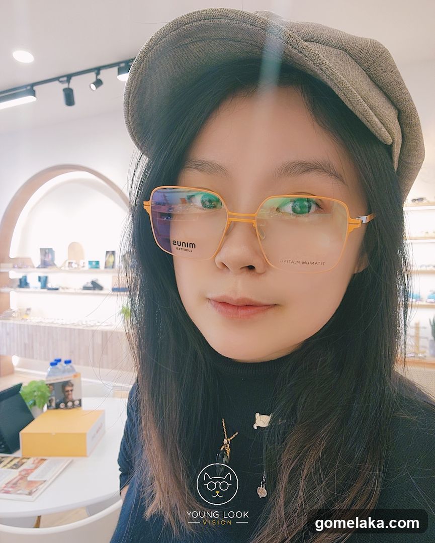Interior of optical shop
