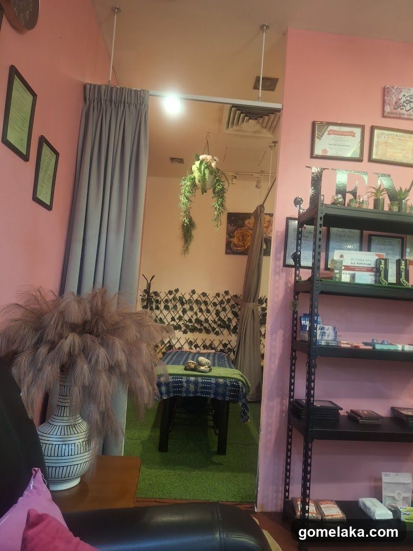 Interior of a wellness or massage shop