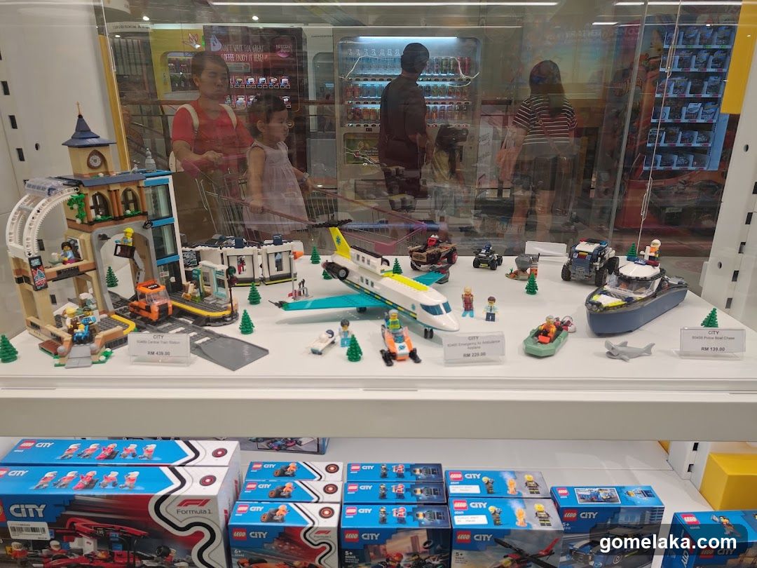 LEGO City Display in Retail Store