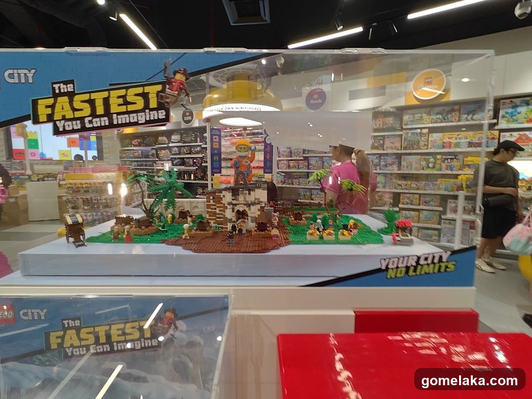 Lego City Display in Retail Store