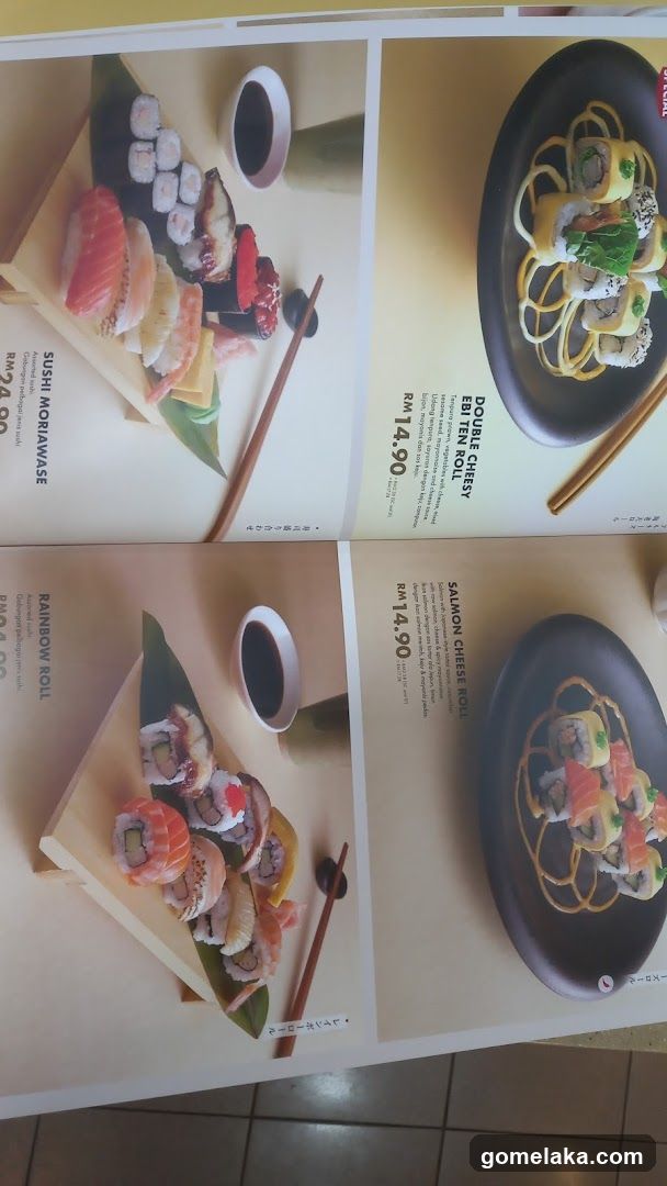 Sushi Menu Page