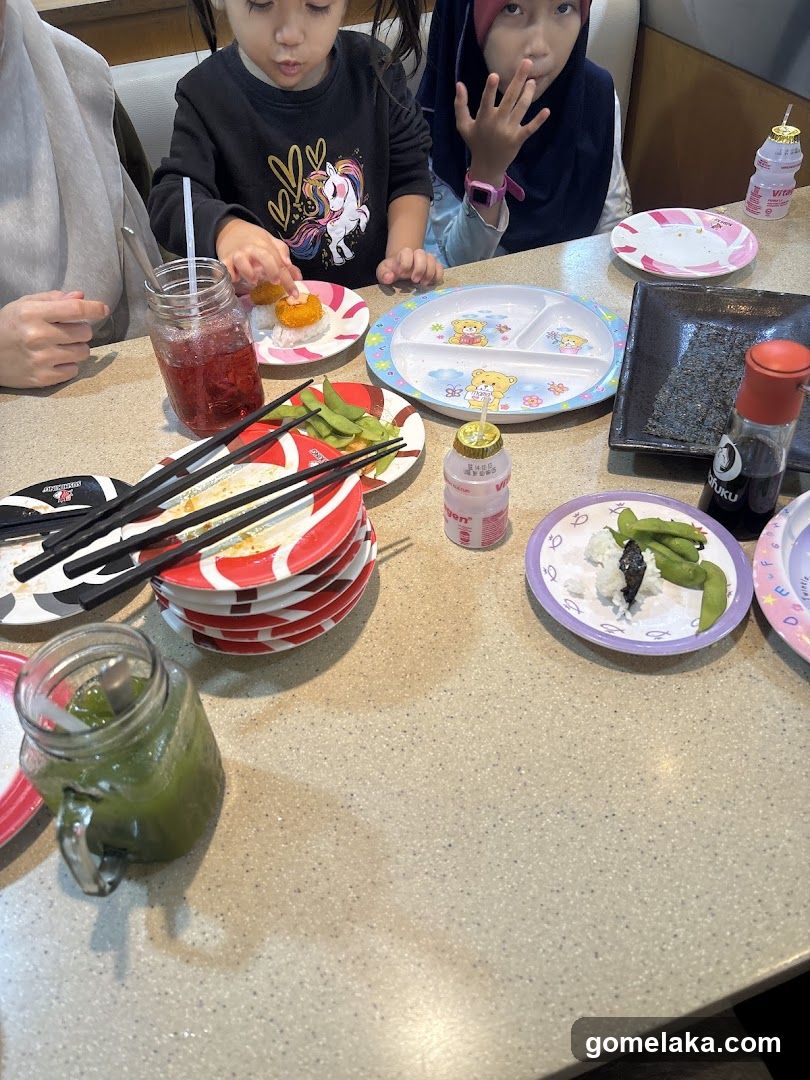 Dining Table Scene with Children