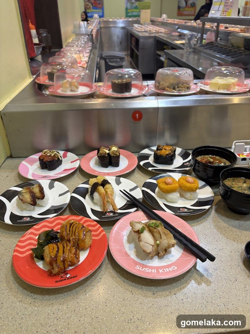 Sushi King conveyor belt restaurant interior