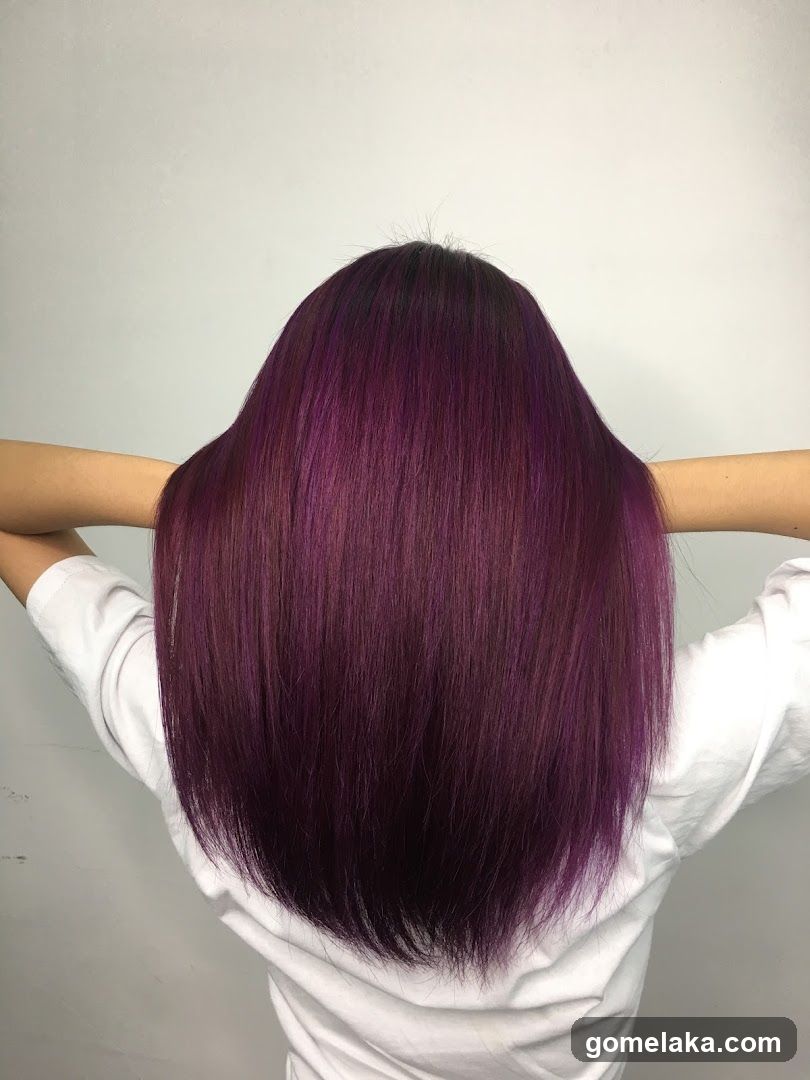 Person with Purple Hair
