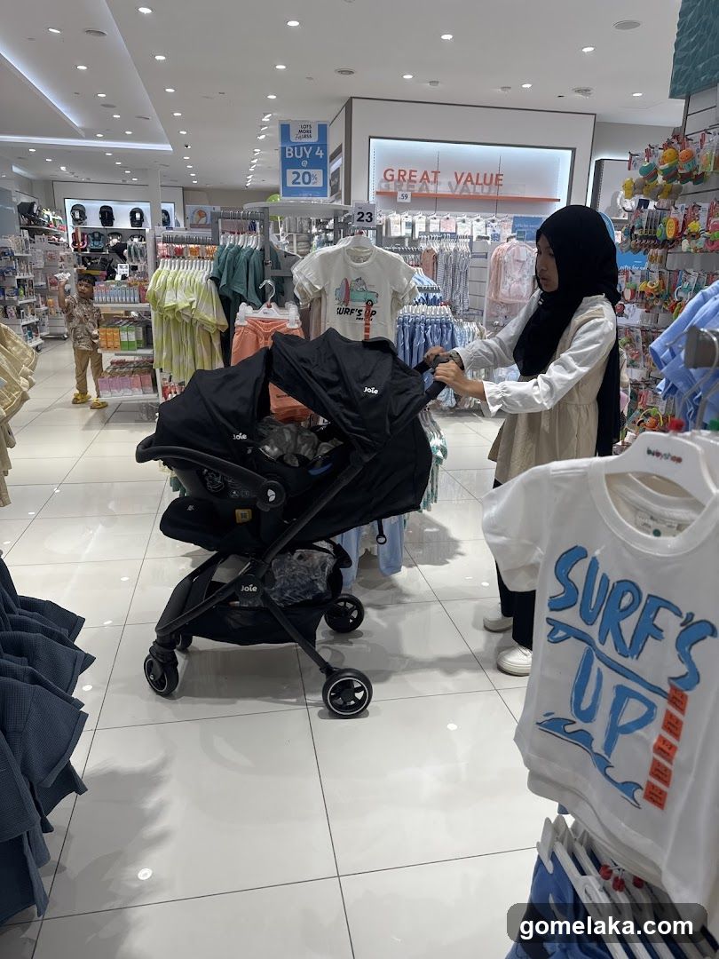 Inside a retail store
