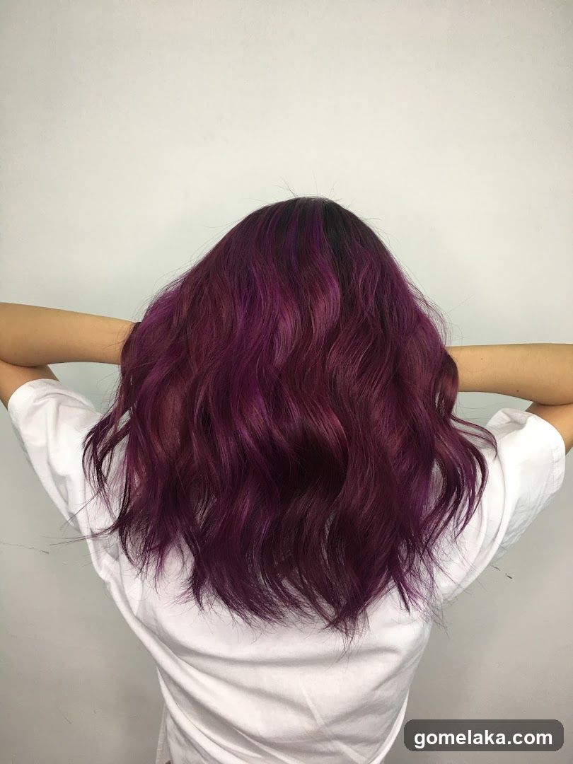 Person with Purple Hair