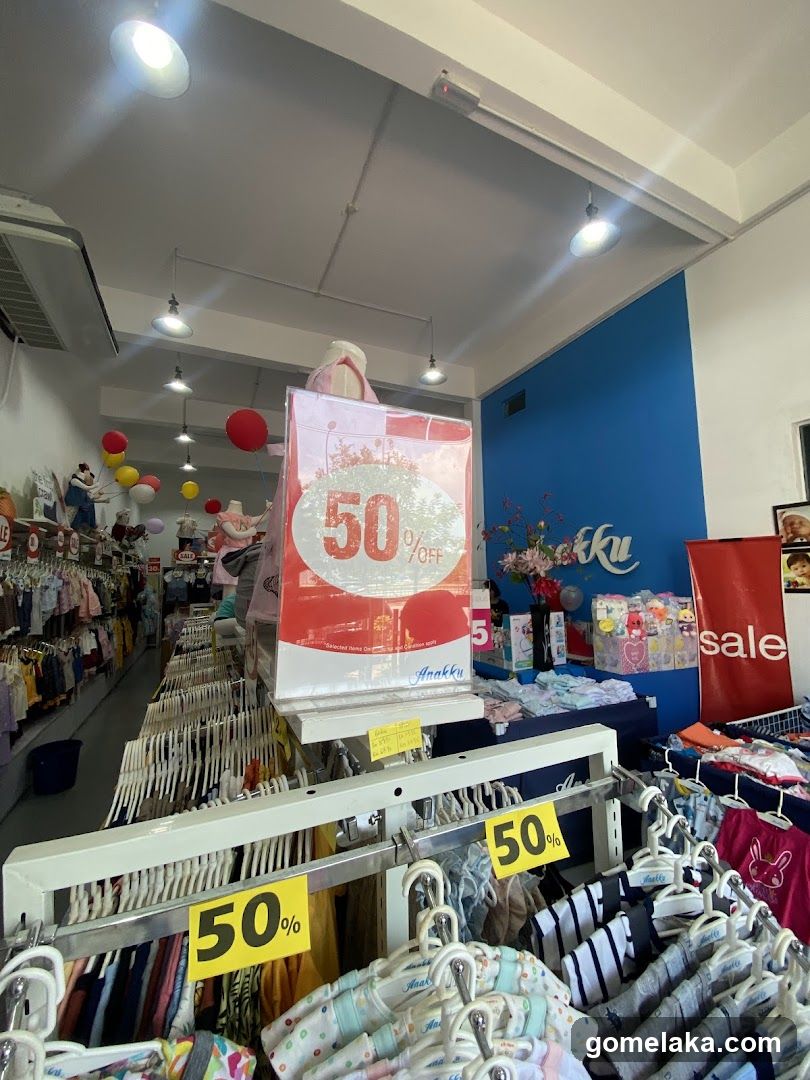 Interior of children's clothing store