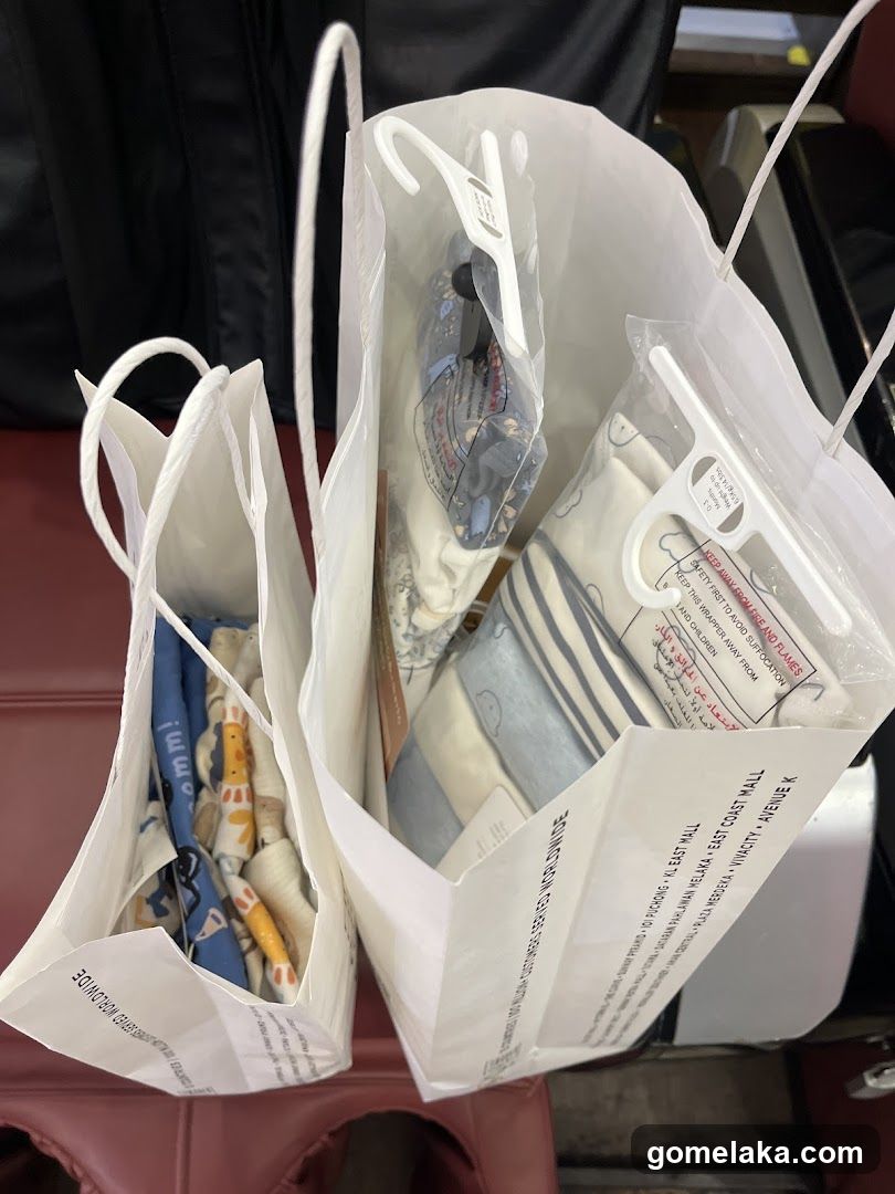 Shopping Bags with Items