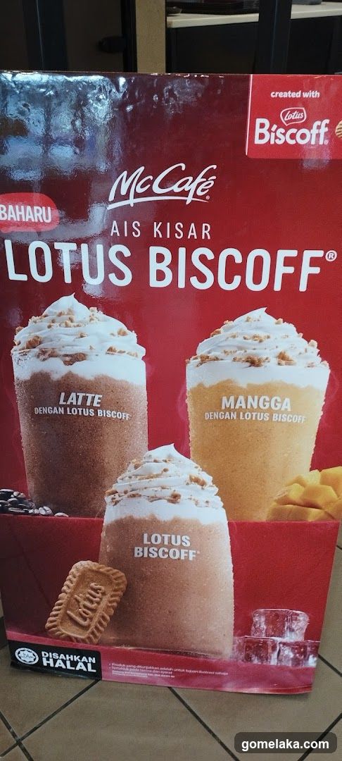 McCafe Lotus Biscoff advertisement