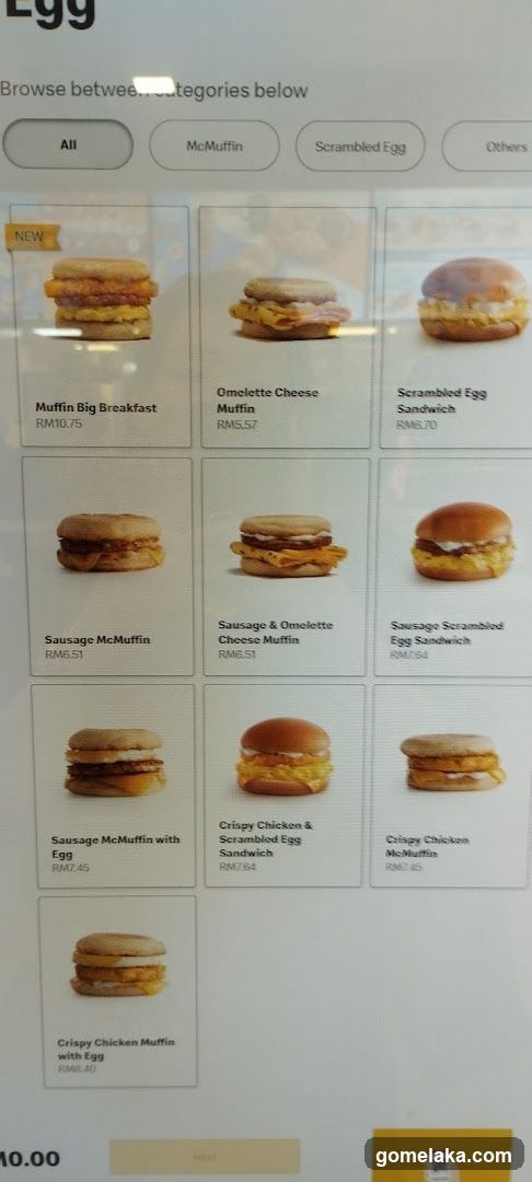 Egg Menu