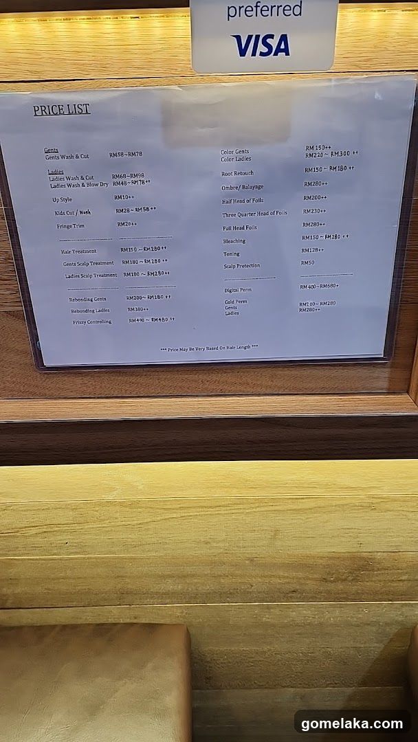 Price List