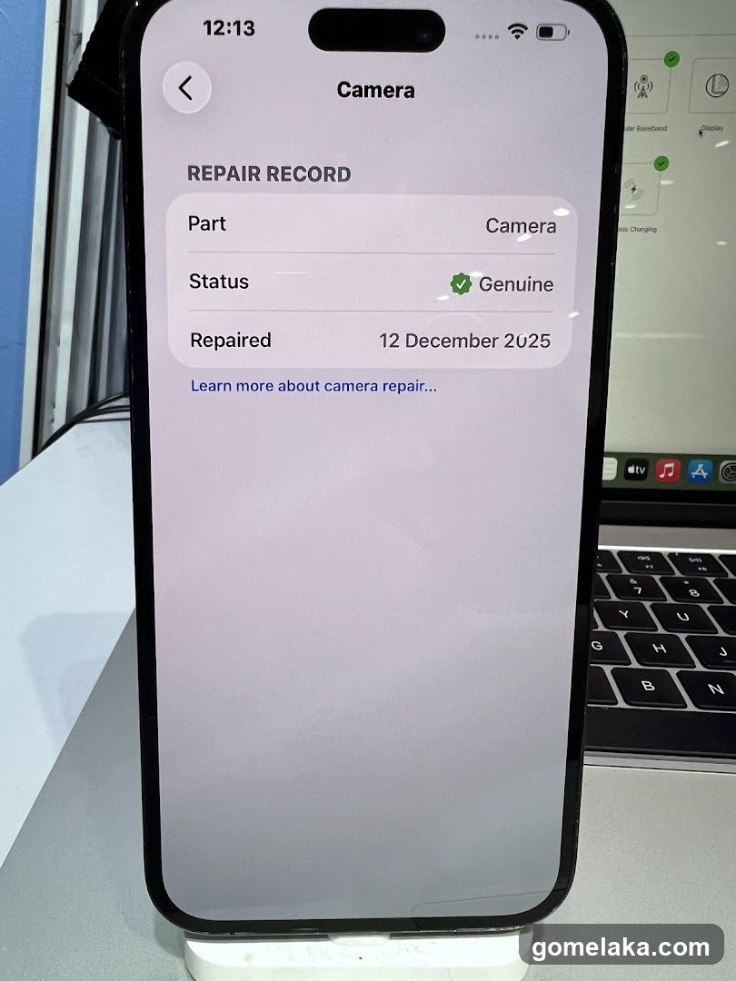 iPhone Repair Record Screen