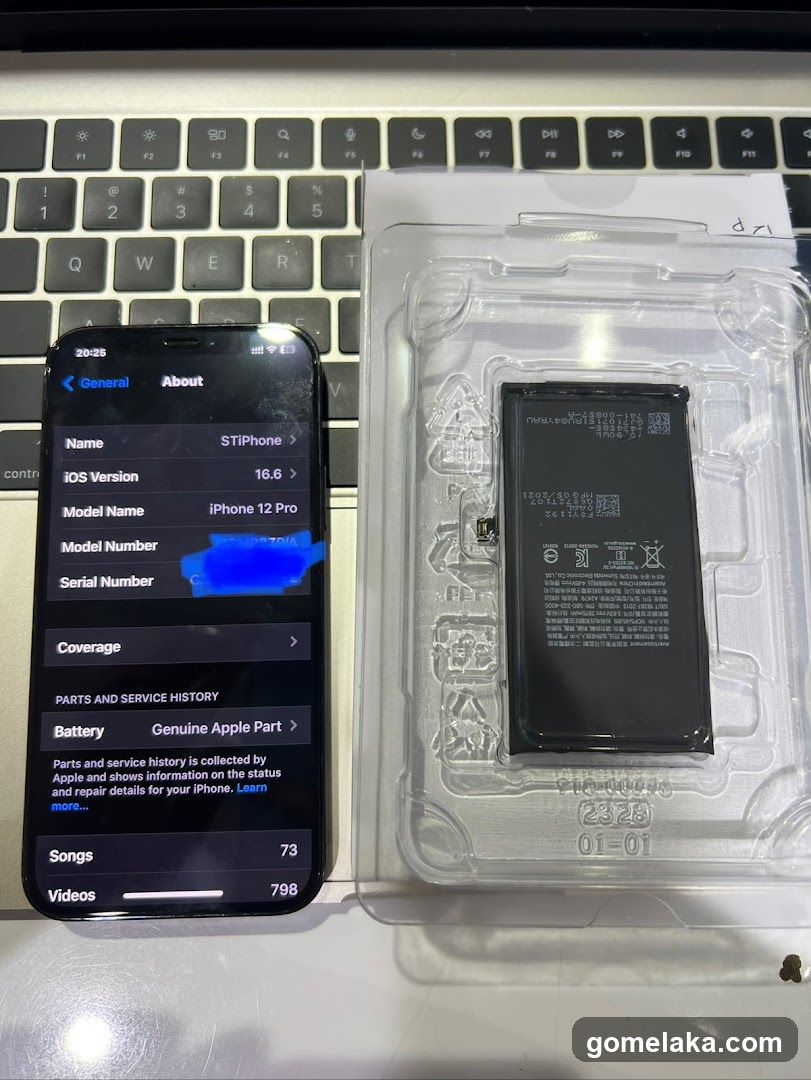 iPhone and Replacement Battery